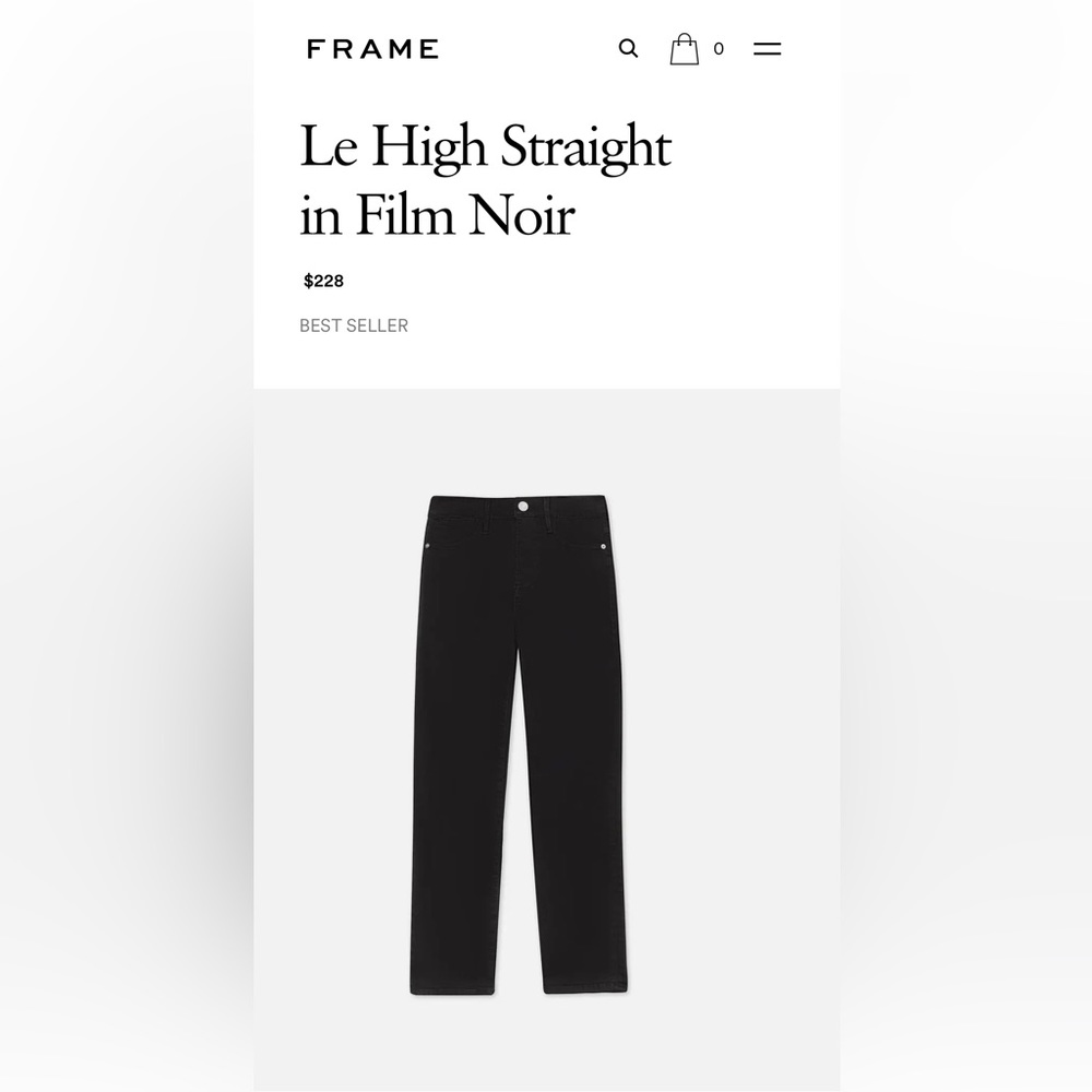 Frame Le High Straight